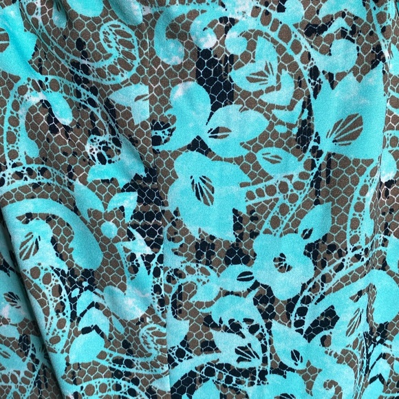 Teal Wrap Dress - Picture 6 of 8